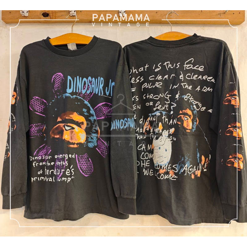 Dinosaur Jr. Bio Washed long sleeve เสื้อวินเทจ เสื้อทัวร์ วงร๊อค papamama vintage shirt