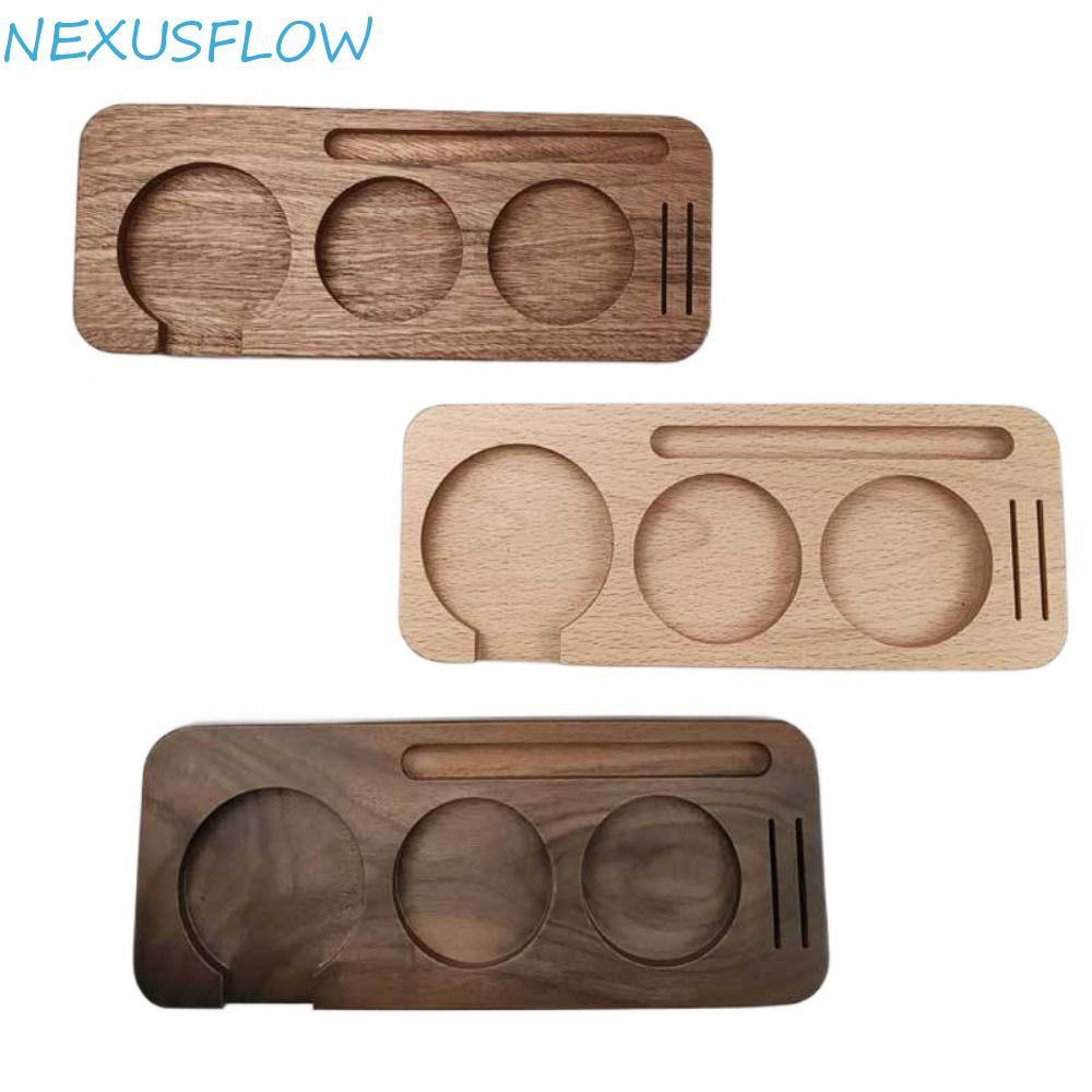 NEXUSFLOW Coffee Tamping Station, ไม้ 51/58 มม.Tamping Station Holder, Multifunctional Reusable 3 Sl