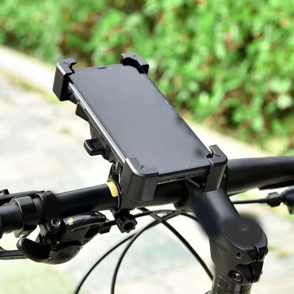 ที่วางโทรศัพท์รถจักรยานยนต์ที่วางโทรศัพท์ในรถยนต์ดูดซับแรงกระแทก Four Claw Design สําหรับ Fix Mobile