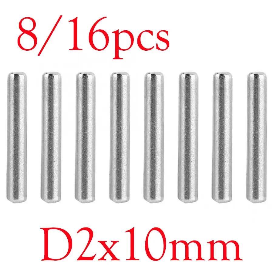 16pcs เพลาเหล็ก cross Pin 2x10 มม.สําหรับ 1/10 1:12 1/8 RC รถอะแดปเตอร์ Hex ล้อไดรฟ์ Hub HSP 08027