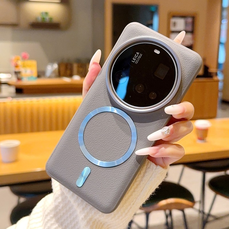 สําหรับ Xiaomi 17 Ultra, 15 14 Ultra Case ELVEV กันกระแทก PU หนัง Hard PC CD แหวนดูดฝาครอบโทรศัพท์ ราคา ถูกที่สุด ดีลบีเคเค แกลเลอรีภาพที่ 8