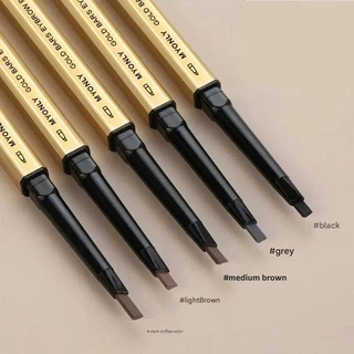 ดินสอเขียนคิ้ว Ultra Slim กันน้ําเครื่องสําอางแต่งหน้า Tint ธรรมชาติ Long Lasting EyeBrow ปากกา Double-headed Brow ดินสอเหงื่อทนยาวนาน Smudge-proof แต่งหน้า 4 สี