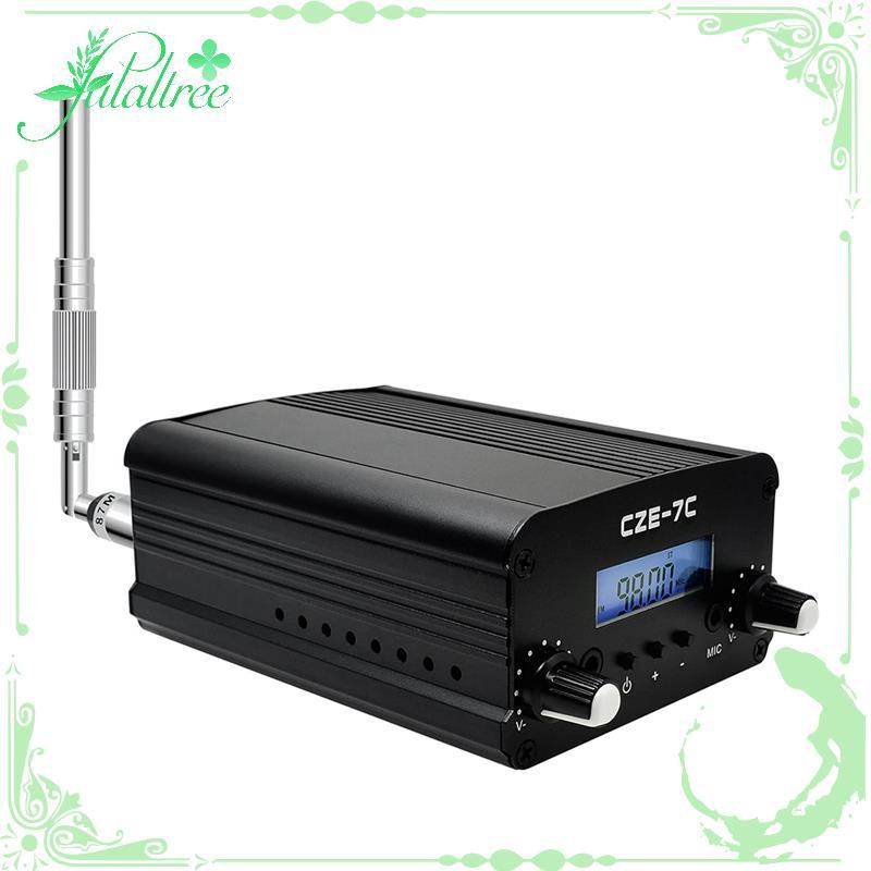 fulaltreeCZE-7C 7W Long Range FM Transmitter Conference Stereo FM Transmitter สําหรับ Drive-in Churc