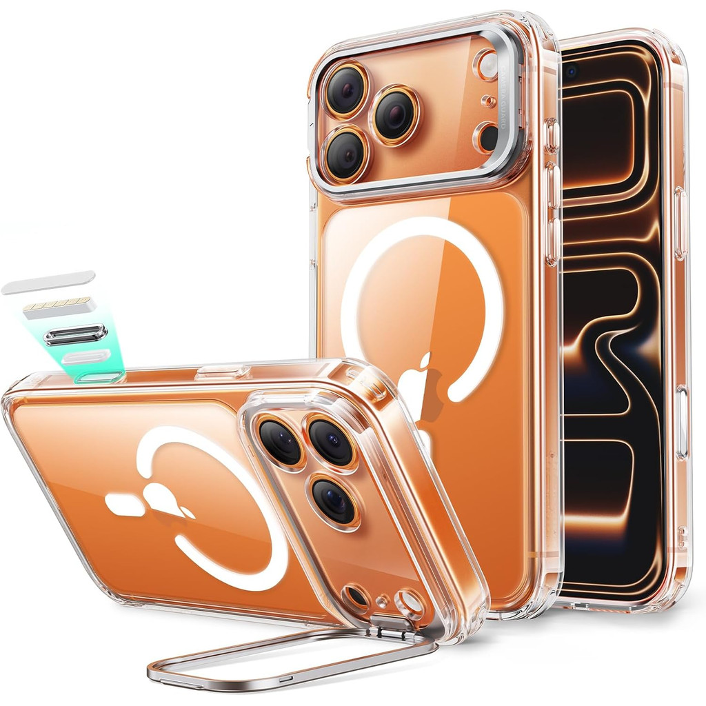 ESR Magnetic Series ขาตั้งปรับได้ที่มองไม่เห็น AI ปุ่มภาพ 1500g เคสแม่เหล็กที่แข็งแกร่งเข้ากันได้กับ