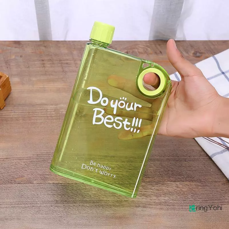 ขวดน้ำแบน AringYohi 380ML พกพา thumbnail 9