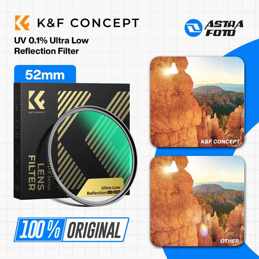 KNF Concept 52mm UV Filter 0.1% Ultra Low Reflection Filter Lens K&F Concept