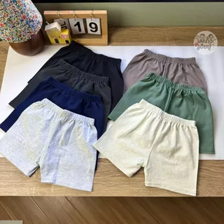 FUFU กางเกงขาสั้นเด็ก สีพื้น Size S-XL อายุ 1-10 ปี ขาสั้นเด็ก เด็กผู้ชาย เด็กผู้หญิง (SHC-3)