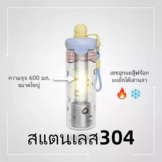 【ซื้อ 1 แถม 1】แก้วเก็บน้ำร้อนสแตนเลส ความจุขนาดใหญ่ ถ้วยน้ำแข็ง ไม่รั่วซึมด้านข้าง ทนตก สีไม่ลอก