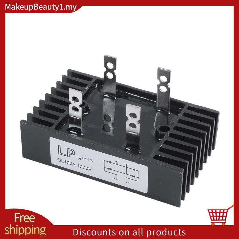 100Amp 1200Volts 4 Pins 1 เฟสไดโอดสะพาน Rectifier QL100 ประเภท