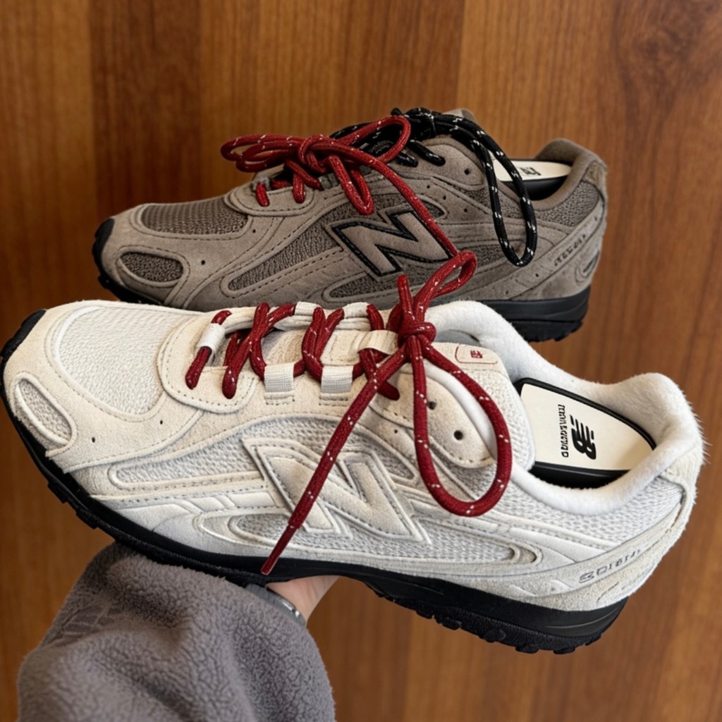 เชือกรองเท้ากลม สายเชือกรองเท้า เชือกผูก.New.Balance.U204L.CNY.ลายจุดสำหรับรองเท้า