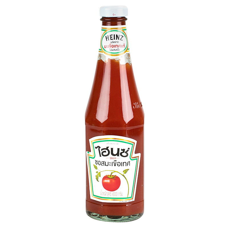 ไฮนซ์ซอสมะเขือเทศ 600กรัม Heinz Tomato Ketchup 600g. [หมายเลขบาร์โค้ด 8850343000173]