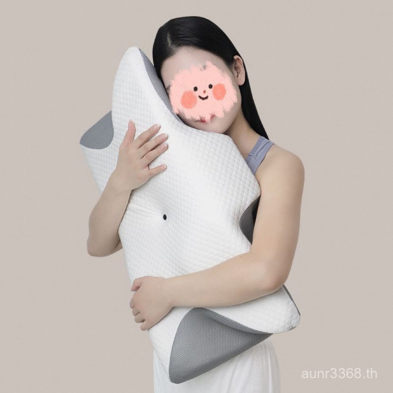 ผีเสื้อครัวเรือนนอนคอเดียวใหม่หมอนหน่วยความจําหมอนนุ่มผ้าฝ้ายที่ถอดออกได้ล้างทําความสะอาดได้กระดูกสั