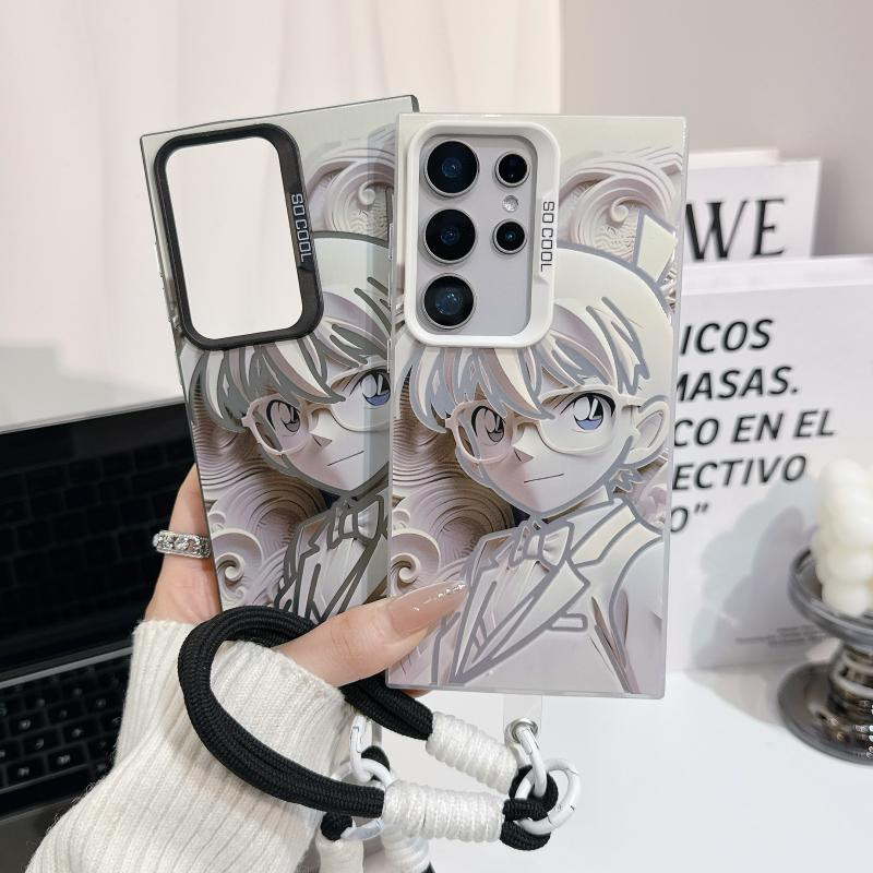 เคสโทรศัพท์ลายโคนัน ใช้ได้กับ Samsung รุ่น A53,A22,A54,A52,A34,A73,A22,A13,A04E,A15,A05S และ S23 กันกระแทกได้ ZTMSCY0596
