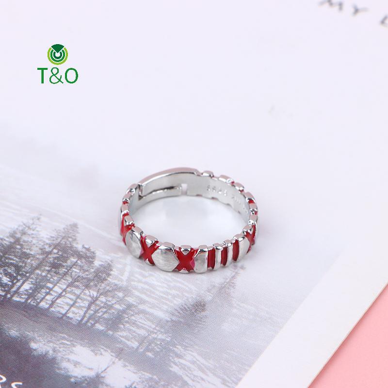 T & O อะนิเมะ Cos โตเกียว Ghoul JUZO SUZUYA REI Boy ปรับแหวนนิ้วสําหรับผู้หญิงผู้ชายคอสเพลย์เครื่องป