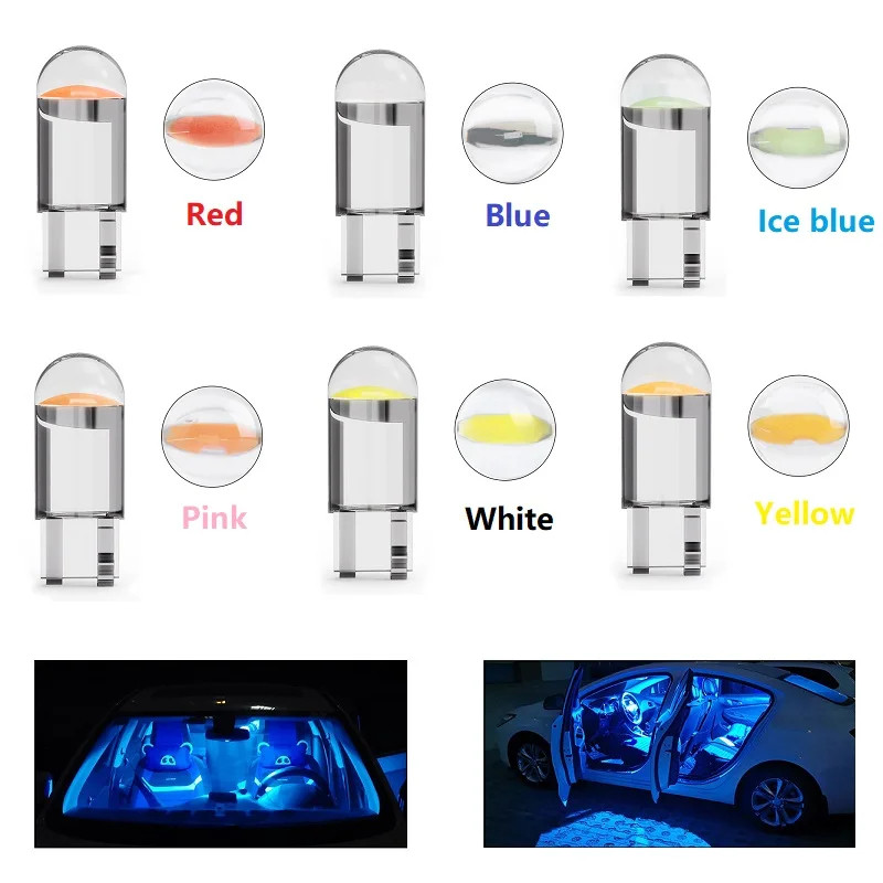 ซุปเปอร์สว่าง 1 ชิ้น W5W 194 T10 LED 24V แก้วที่อยู่อาศัย Cob หลอดไฟรถยนต์ 6000K สีขาว สีเขียว สีน้ำเงิน สีแดงลิมจานใบอน ราคา ถูกที่สุด ดีลบีเคเค แกลเลอรีภาพที่ 2
