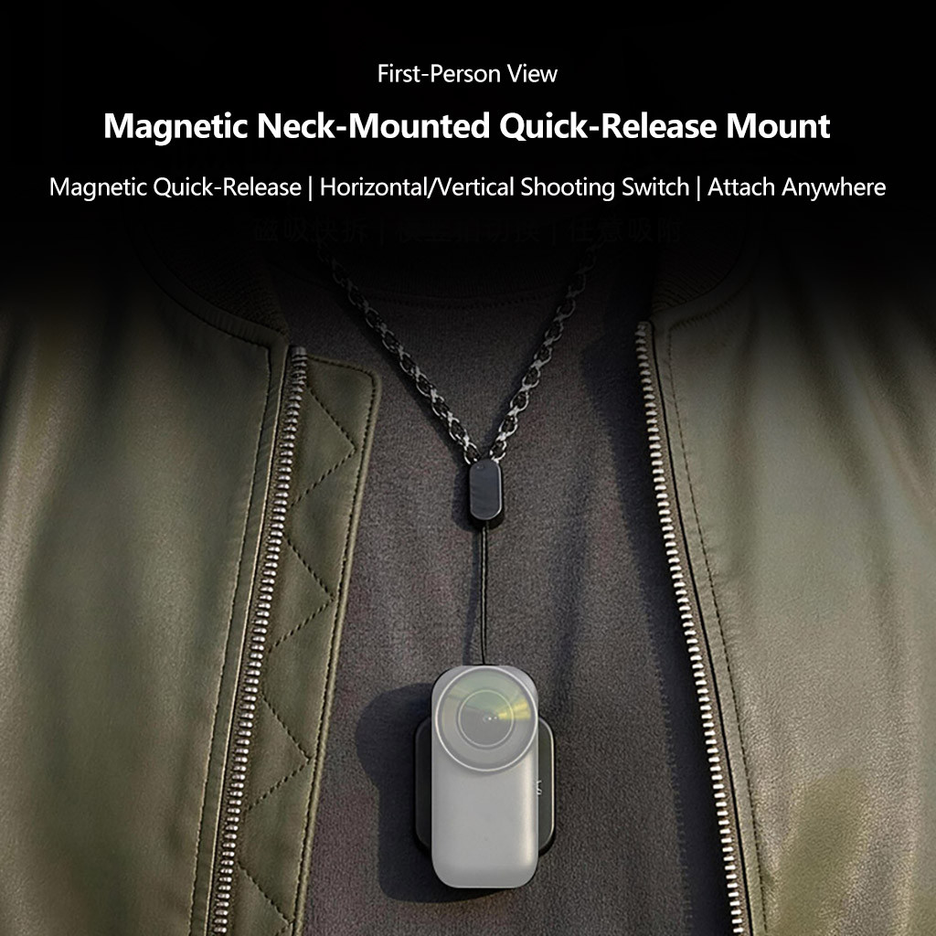 BGNING เข้ากันได้กับกล้อง DJI OSMO Nano กล้องปรับที่วางจําหน่ายอย่างรวดเร็ววงเล็บเชือกคอหน้าอกแม่เหล