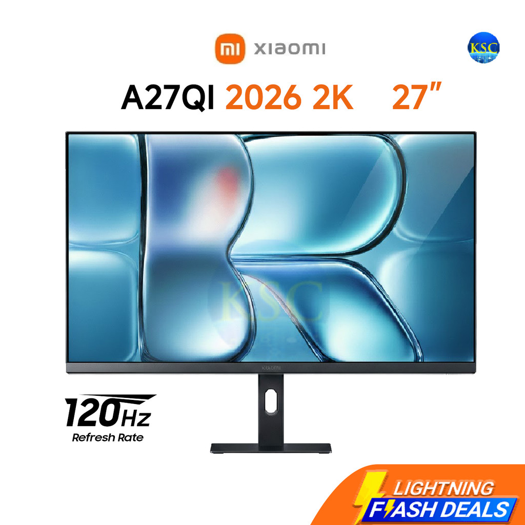 Xiaomi 2K Monitor A27Qi 2026 27 นิ้ว หน้าจอ IPS 120Hz ความสว่าง 300 nits