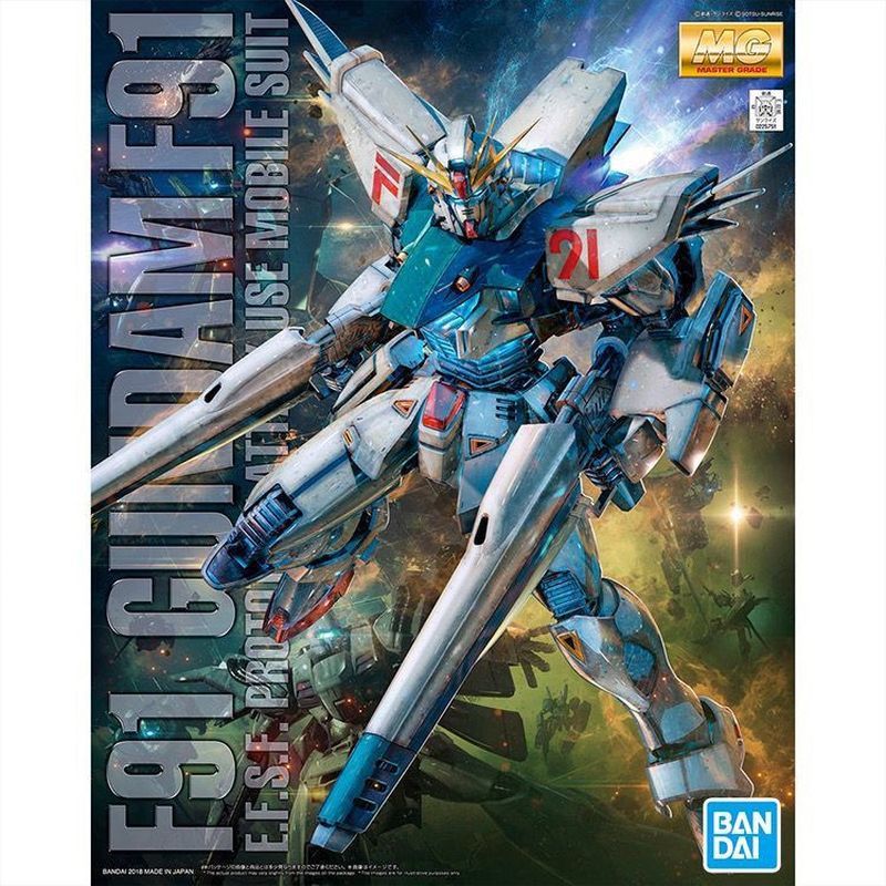 Bandai MG 1/100 F91 Gundam Ver.2.0 1/100 F-91 ประกอบของขวัญวันเกิด