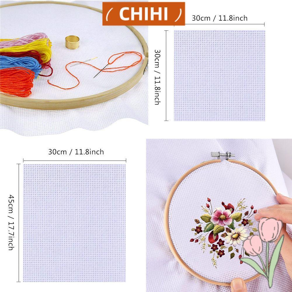 CHIHI Aida Cloth DIY Handcraft Canvas เย็บปักถักร้อย Cross