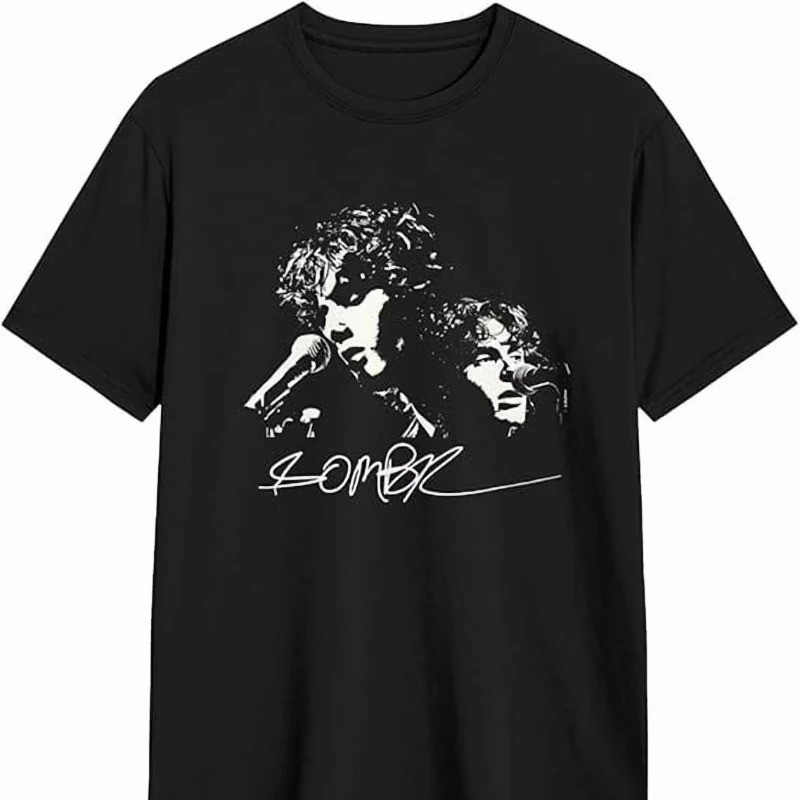 กราฟิกภาพ Sombr, เสื้อเชิ้ต unisex cotton 100% 2026, เสื้อยืดแขนสั้นสไตล์ Hip Hop Y2k สําหรับผู้ชายค