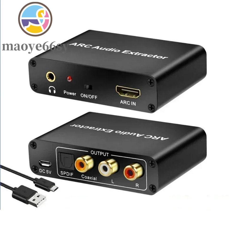 MAOYE66SY ARC Audio Adapter Extractor, แจ็ค 3.5 มม.เอาต์พุต L/R Coaxial SPDIF Jack ARC Audio Adapter