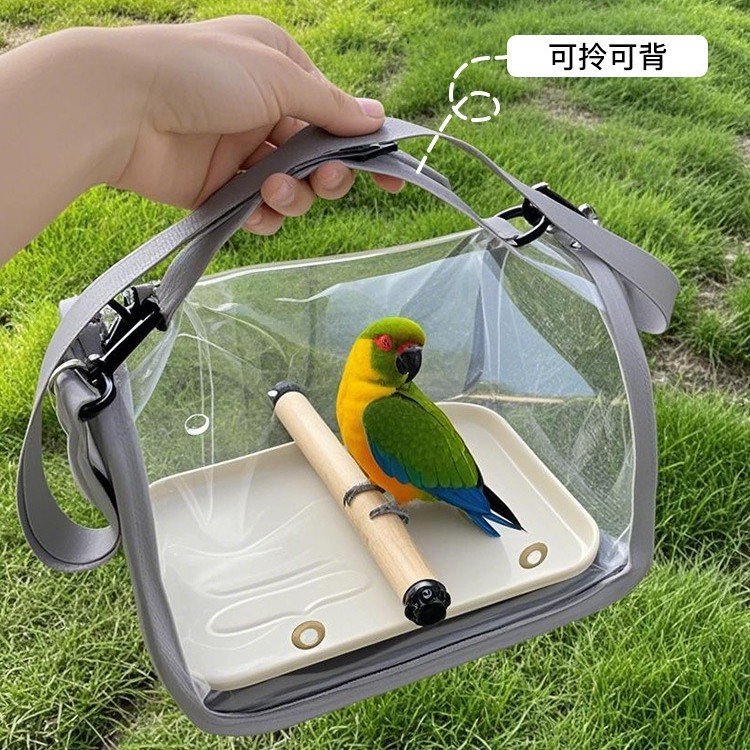 กระเป๋านกแก้ว Bird Outing Bag Lizard Birdcage Small Pet Outing Bird Bag Transparent Phoenix Carrying