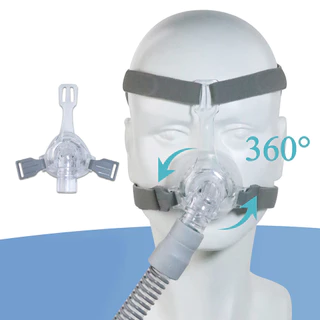 จมูก CPAP Mask Comfort Face Nose CPAP Mask Reusable Full Cover Mask อุปกรณ์เสริมสําหรับเครื่อง CPAP ส่วนใหญ่ Anti-snoring