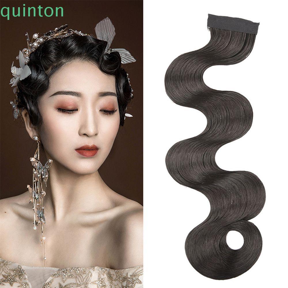 QUINTON Curly Bangs Wavy Hair Piece Retro Hair Extension Matte Fake Bangs