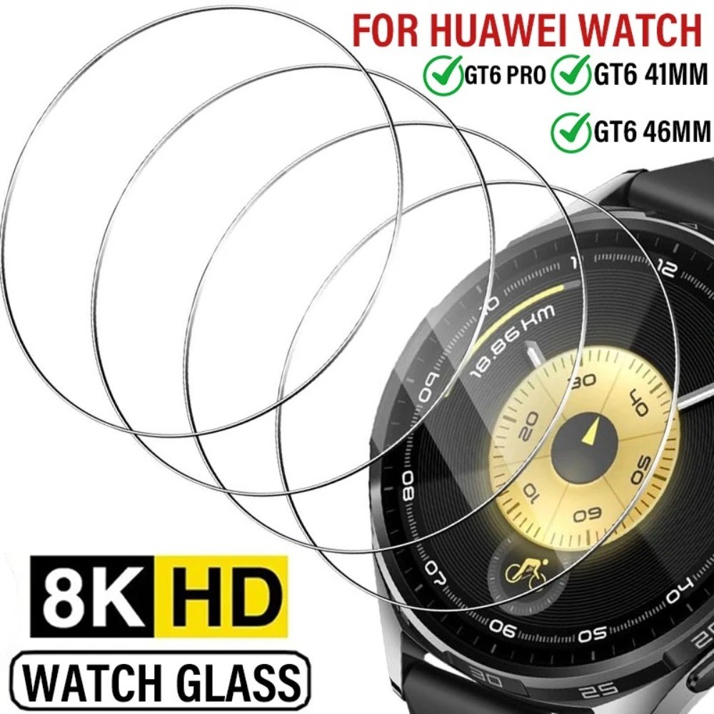 1/3pcs ป้องกันหน้าจอสําหรับ Huawei นาฬิกา GT 6/GT5 Pro 46 มม.42 มม.41 มม.กระจกนิรภัย Anti-Scratch ป้องกันฟิล์มสําหรับ Huawei GT4 46 มม.ฟิล์มแก้ว
