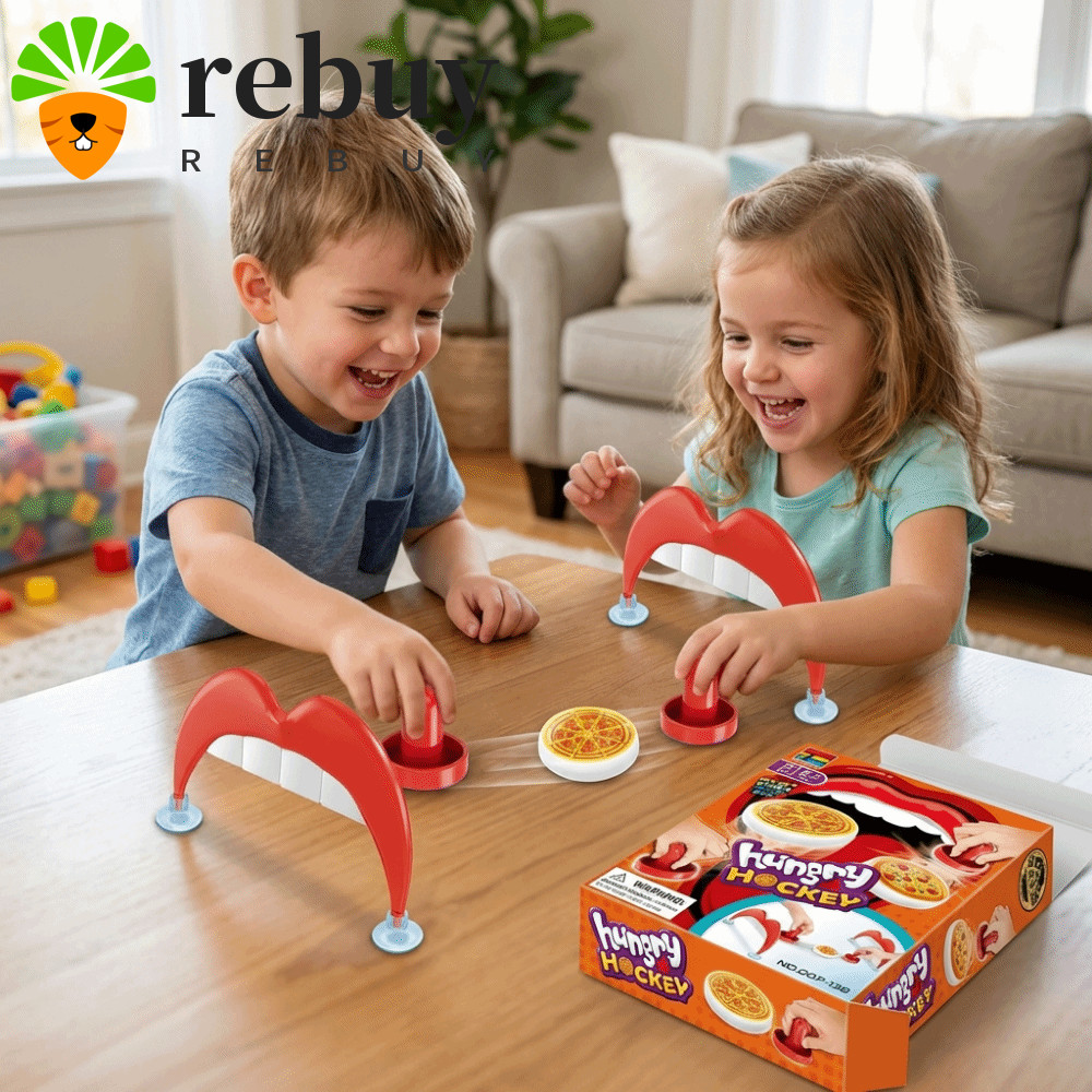 REBUY เกมฮอกกี้พิซซ่า, Push Action Fast-Paced Ice Hockey Board Game, ของเล่นเพื่อการศึกษา Skill-Base