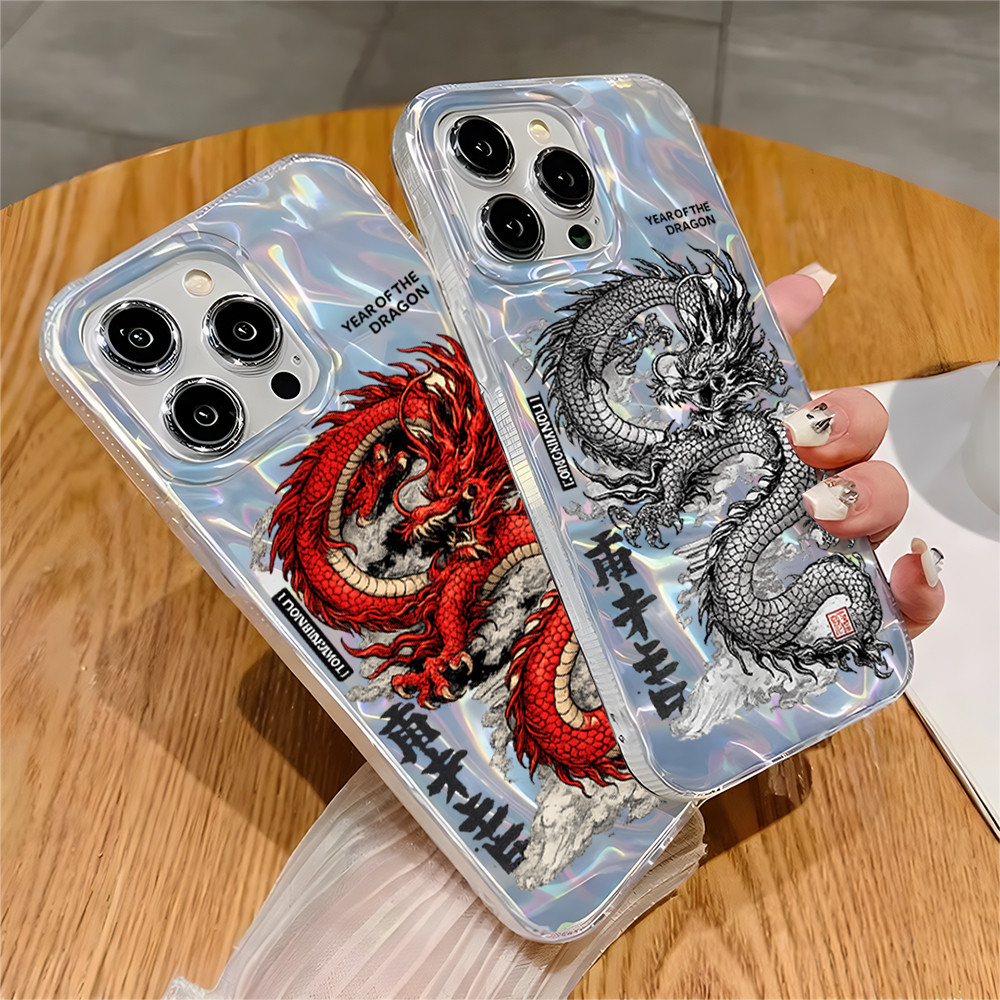 เคสพญานาคมังกร เคสโฮโลแกรม SAMSUNG A36 5G/A56 5G A55 5G A54 5G A05 A05S A04 A04E A03 A50/A50S/A30S