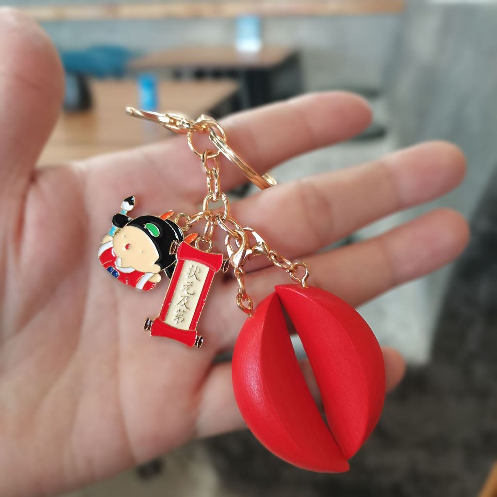 Holy Grail ที่ถอดออกได้ Mini Holy Grail พวงกุญแจไต้หวันโยนถ้วย Chaoshan Holy Grail Holy Grail