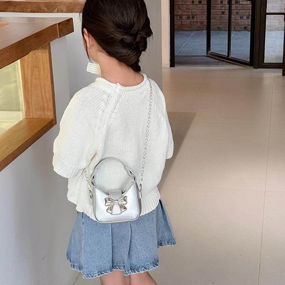 กระเป๋าเด็ก New Butterfly Knot Design Fashion Mini Crossbody And Shoulder Bag Single Bag N9k5