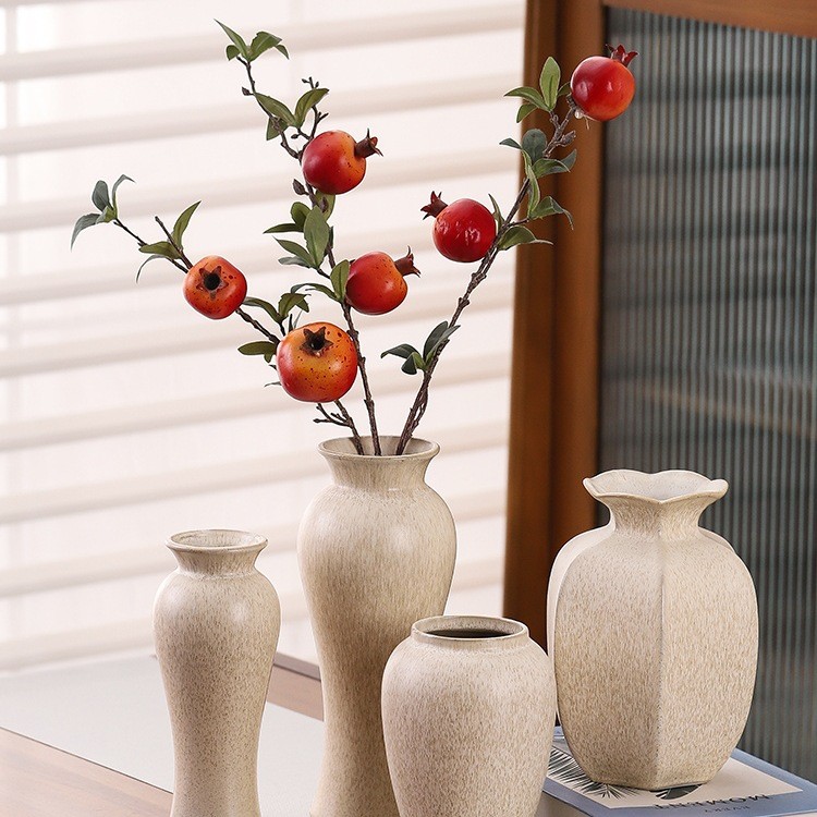 แจกันเซรามิก Hydroponics ดอกไม้สไตล์เงียบบ้านหรูหรา Retro Distressed B & B ตกแต่งห้องนั่งเล่น Handma