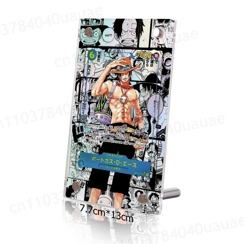 การ์ดสะสม One Piece Ptcg Portgas D. เอซ ปฏิบัติการ13-119 การ์ดอิฐกรอบรูปการ์ดอิฐกรอบอะคริลิชั้นวางจอแสดงผลสก์ท็อป