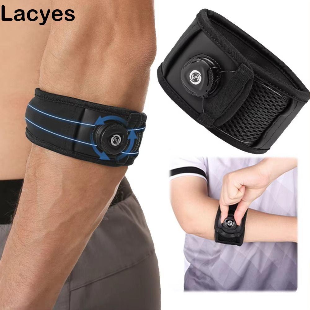 วงพยุงแขน LACYES สำหรับเทนนิสและแบดมินตัน ปรับแรงดันได้ มีฟังก์ชันกันลื่นและป้องกันการบาดเจ็บที่ข้อศอก