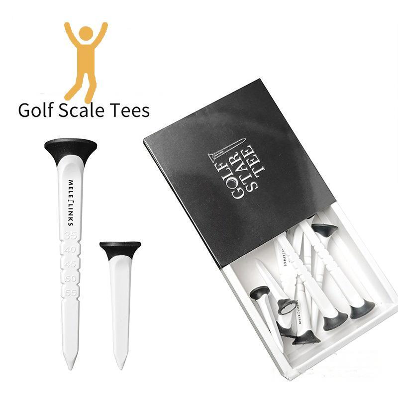ดี 12 ชิ้น 45/79 มม. Golf Scale Tees พลาสติกทนทาน Golf Tees ออกแบบเพื่อเพิ่ม Golf Shot ระยะทางและทดส