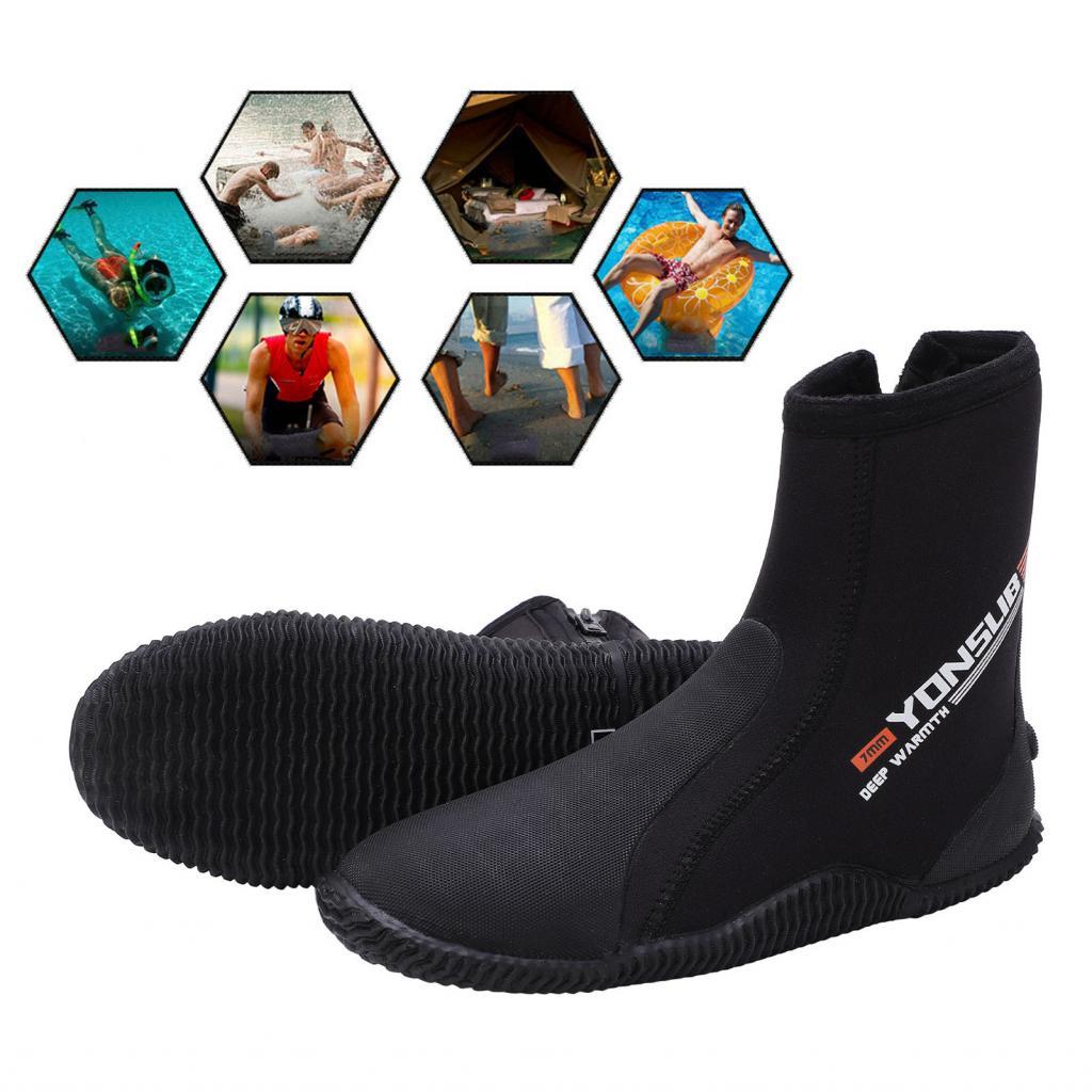 Dive Boots Anti Slip Sole Diving Boots 1 คู่สำหรับว่ายน้ำขี่จักรยาน