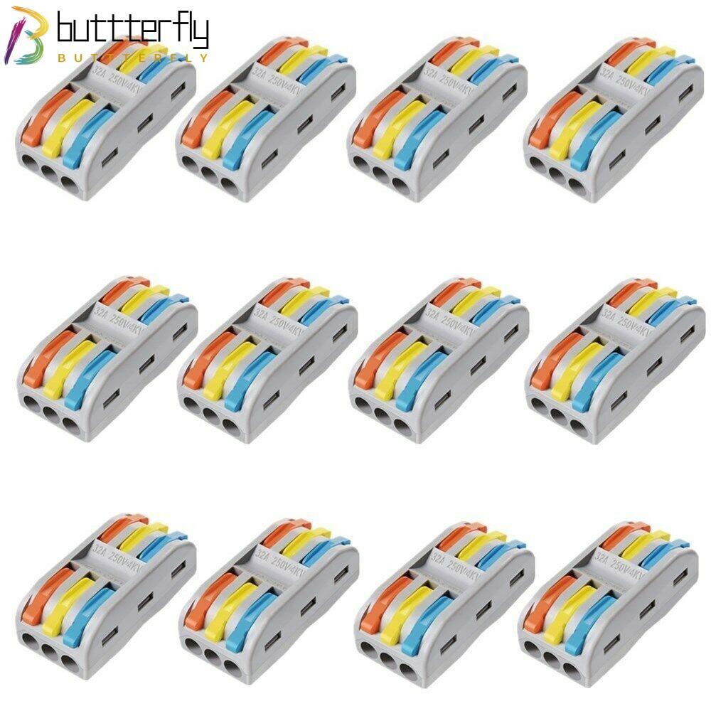 BUTTTERFLY ตัวเชื่อมต่อไฟฟ้าสายคุณภาพสูงไฟฟ้า Splitter Terminal Block