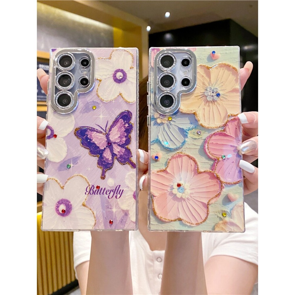 เคส ribbon เคสเกาหลี Samsung ins Epoxy Glitter Protective Case เคสโทรศัพท์