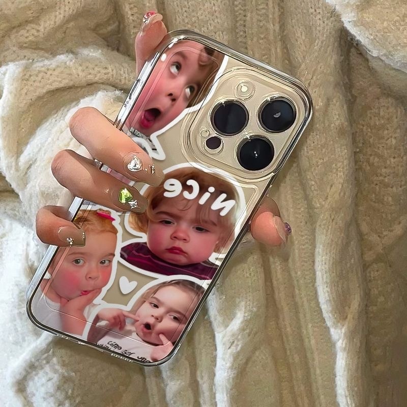 สินค้าพร้อมส่ง! เคสหนังสือรูปเด็กน่ารัก เคส iPhone 17/16/15 Pro Max/14/13/12/11/XS/8/7 สไตล์ตลก Hot Trend
