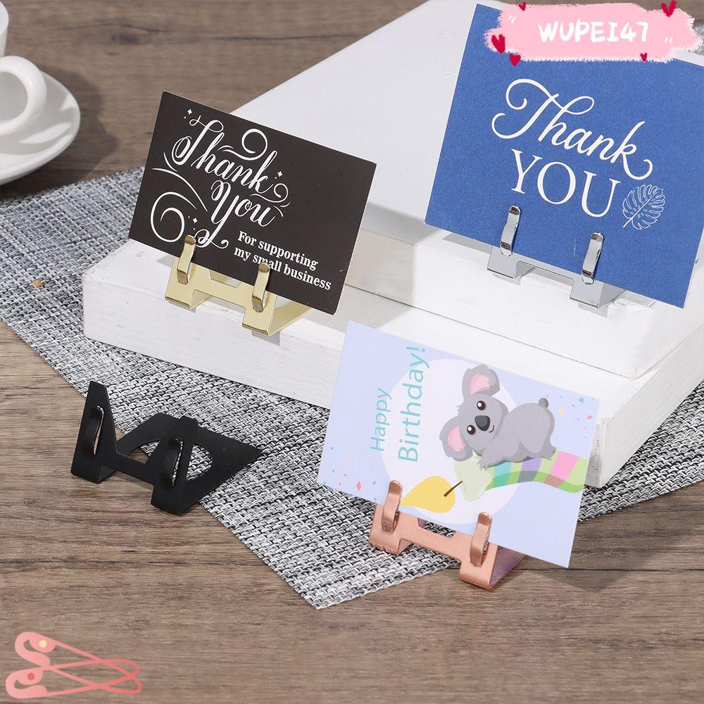 WUPEI47AD Place Card Holder L Shape งานแต่งงานที่หนีบกระดาษ