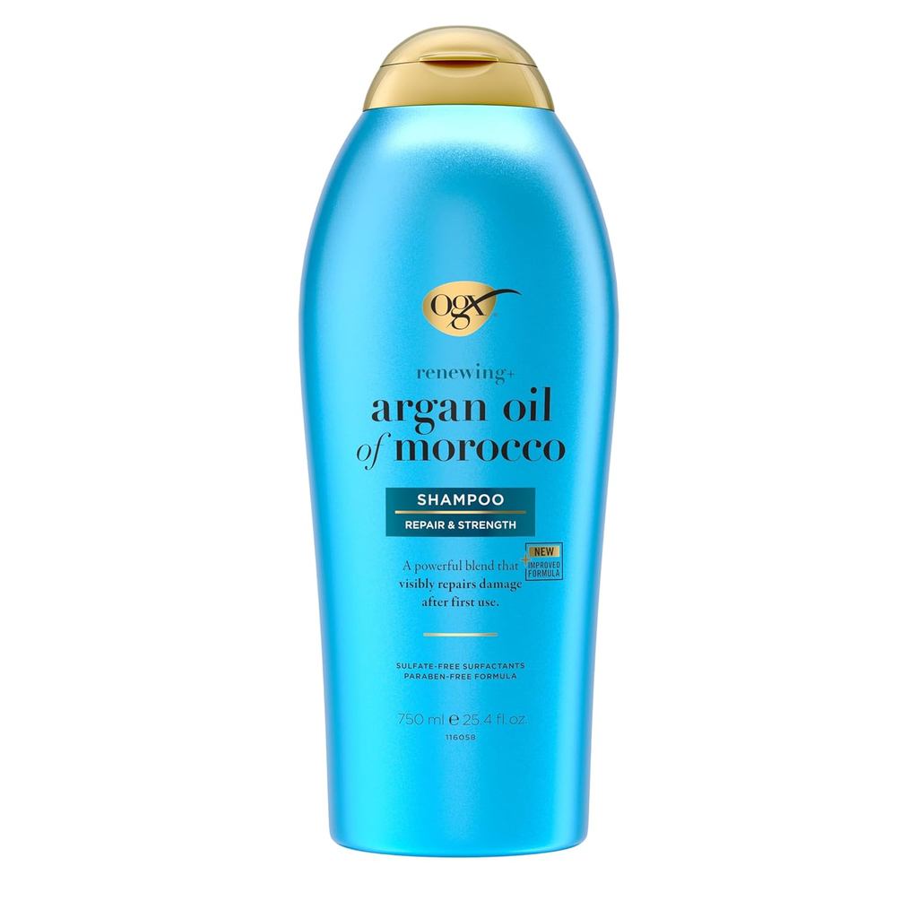 OGX Renewing + Argan Oil of Morocco Shampoo, Damage Repair Shampoo & Argan Oil ช่วยเสริมสร้าง & Repa