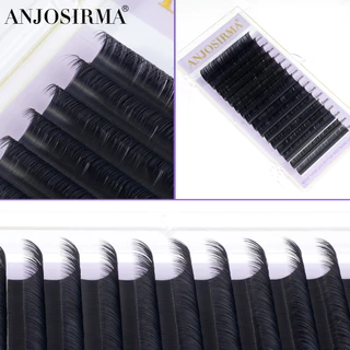 【💖จัดส่งภายใน 24 ชั่วโมง💖】ANJOSIRMA ใหม่ ขนตาปลอมธรรมชาติ 0.10/0.15/0.20C/D, ขนมิงค์เทียม นุ่ม 16 แถว
