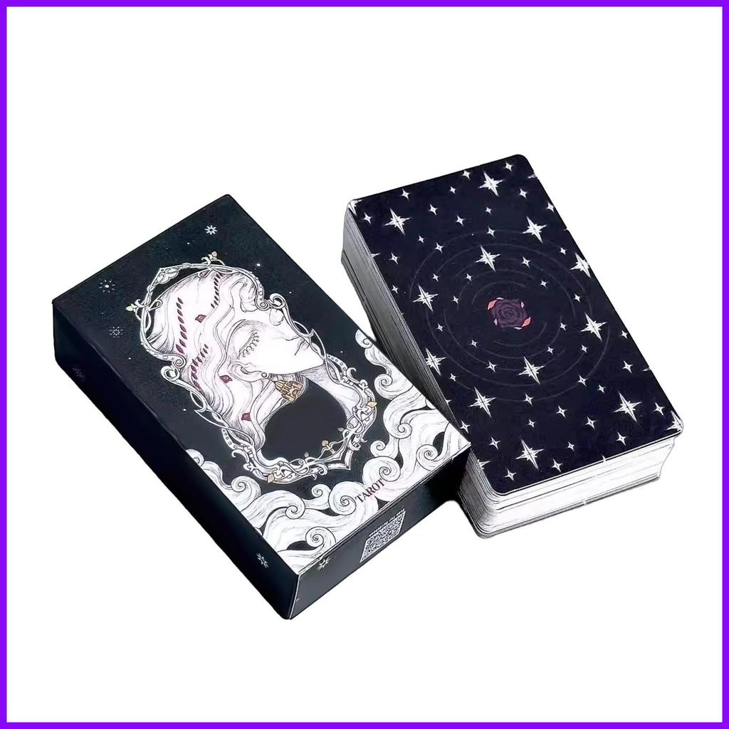 Tarot สําหรับผู้เริ่มต้น 78 ชิ้น Cat Theme Fortune บอกเกมเริ่มต้น Tarot Deck สําหรับ Home Travel Party Spiritual noath