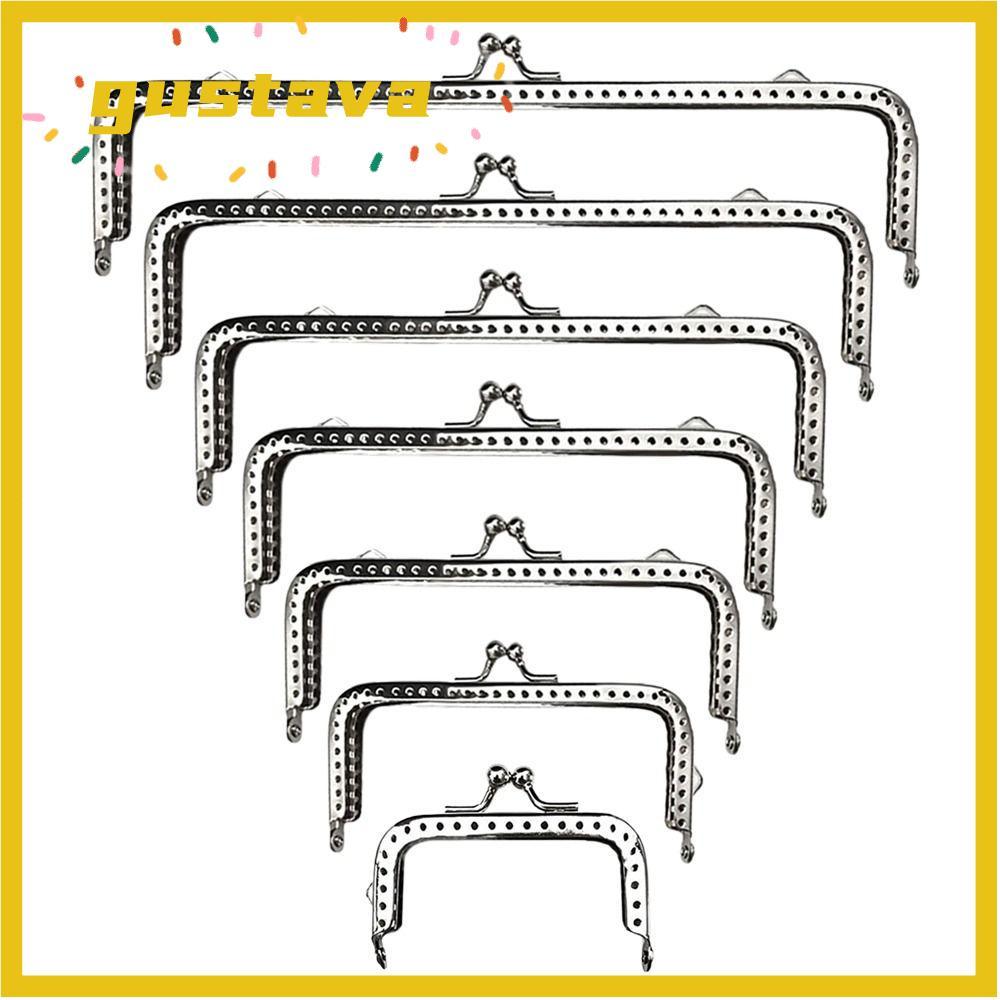 GUSTAVA Purse Frame Kiss Clasp, Vintage Metal Purse Clasp Frame, Mini Bag Hardware Bag Frame Buckle 