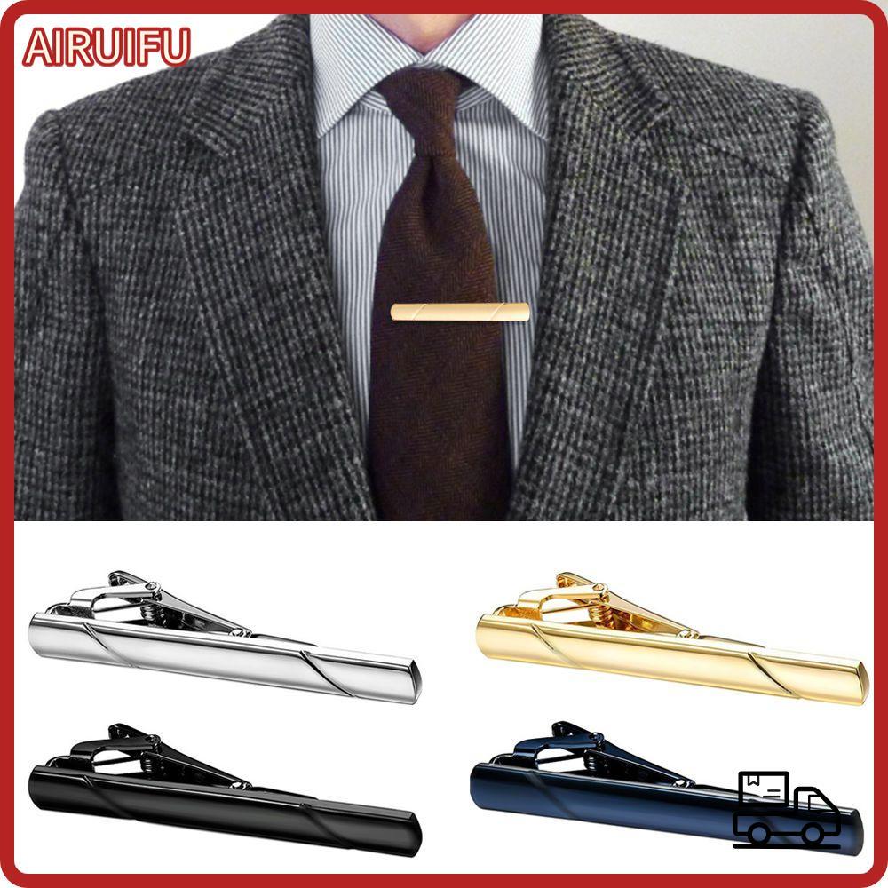 AIRUIFU Tie Clip Stylish Metal Classic Tie Pin