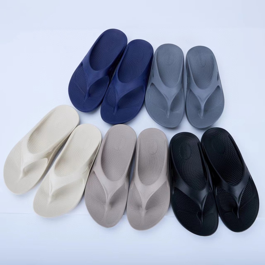 เกาหลี ofos ฤดูร้อนกีฬา Recovery ผู้ชายผู้หญิงรองเท้าแตะหนา Soled Flip-Flops การค้าต่างประเทศญี่ปุ่น