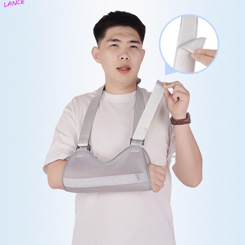 LANCE Shoulder Arm Sling สายคล้องไหล่ปรับได้ น้ำหนักเบาที่ระบายอากาศดี สำหรับเด็กและผู้ใหญ่