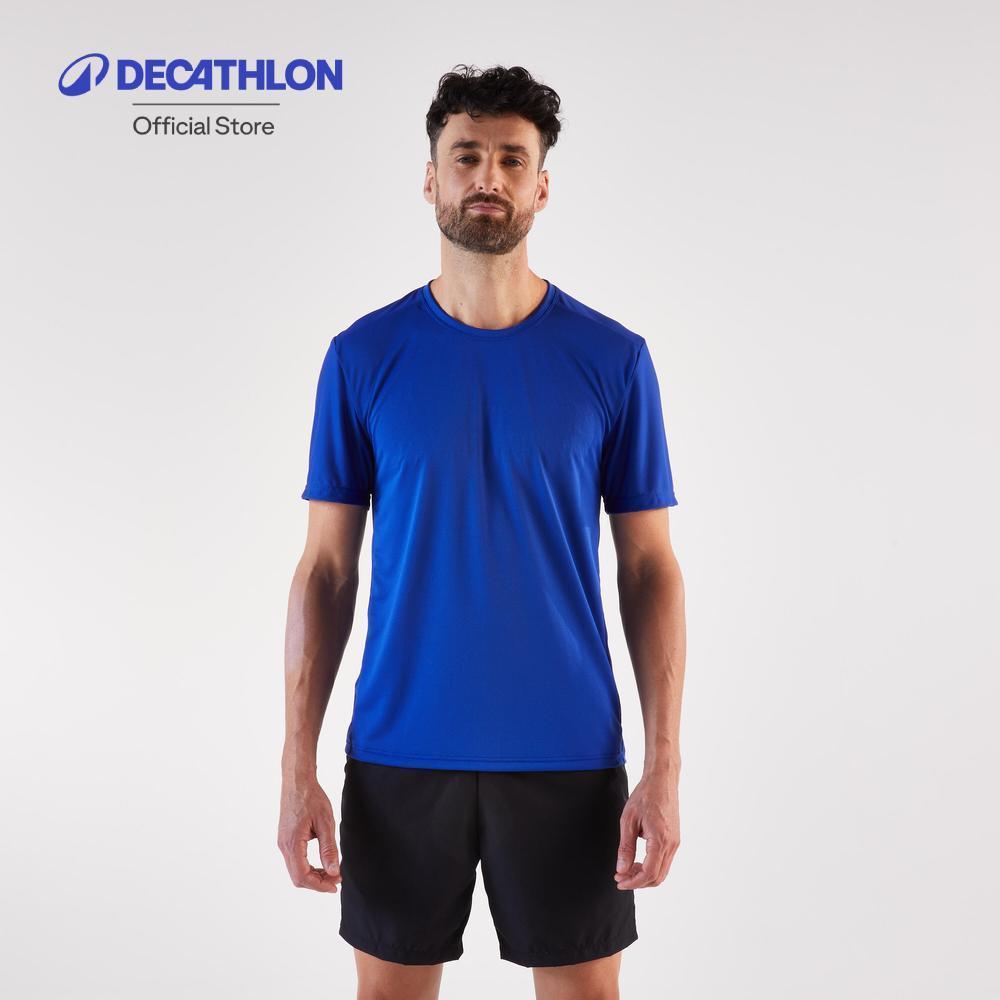 Decathlon Men'S Kiprun Run 100 Running T-Shirt เสื้อวิ่งสำหรับผู้ชาย รุ่น Kiprun 100 - Blue